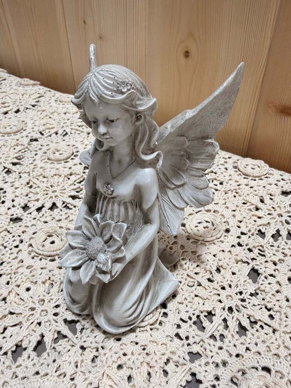 Fairycore Cottagecore Shelf Decor Fairy Floral Resin Statue Garden Figurine
